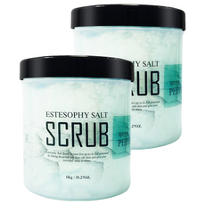 에스테소피 솔트 솝 바디스크럽 페퍼민트, 1kg, 2개