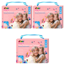 AVEnIR 美妝&紋身貼紙, 奇幻花園, 3盒