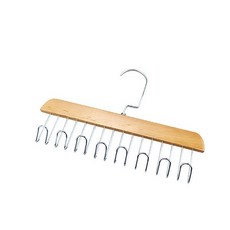 掛勾衣架 Set 5 不鏽鋼 尺寸28x18x1.2cm, 原木色, 1組