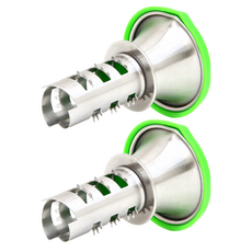 316不鏽鋼檸檬取汁器 附保鮮蓋 2個, 25ml, 1組