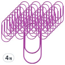 탑피아 간편한 빅 클립 퍼플 5cm, 4개, 50개입