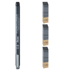 Pentel 飛龍文具 代針筆 12支, 黑色, 3盒