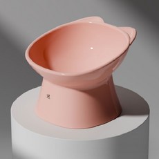딩동펫 반려동물 톰 경사형 식기, 핑크, 1개