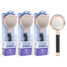 Jb JEIL BATH 鋁合金增壓蓮蓬頭, 3個, 玫瑰金