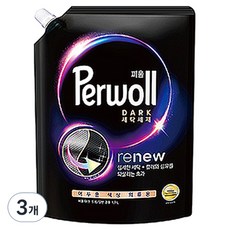 퍼울 다크 세탁세제 리필 드럼일반겸용, 1.7L, 3개