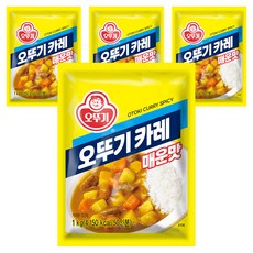 OTTOGI 不倒翁 咖哩粉 辣味, 1kg, 4包