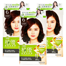 美吾髮植優 護髮染髮霜, 6自然深棕, 3盒