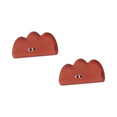 PDS家居裝飾 EYES 簡約可愛磁鐵 2入, 棕色