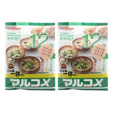 마루코메 잇큐상 즉석미소 겐엔 12식, 186g, 2개