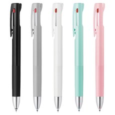 斑馬 三色筆, 黑色、灰色、白色、藍綠色、粉色, 1組