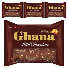 가나 마일드 초콜릿 미니, 175g, 4개