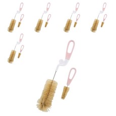 Simba 小獅王辛巴 旋轉式奶瓶刷 豬毛, 6組, 蜜粉色