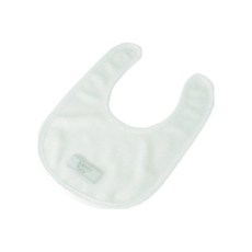 MerryTune 幼兒Logo布標輕柔款圍兜, 乳白色, 1個, 1個