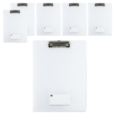 PP丹麥夾 附名片袋 A4, 透明, 6入