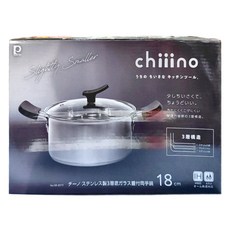 PEARL LIFE 珍珠金屬 3層不鏽鋼底雙耳鍋 IH適用 HB-6573, 18cm, 銀色, 1個