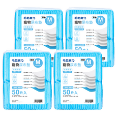 毛乾爽 寵物尿布墊 厚款 1.5公斤 M, 45 x 60cm, 50片, 4包