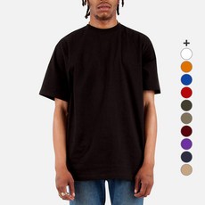 샤카웨어 남성용 통기성 맥스 헤비웨이트 반팔 티셔츠 213g