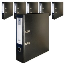 위즈오피스 LA 레버아치바인더 민 7cm, 6개, 블랙