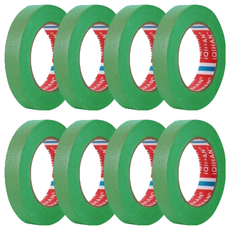 iQIHAN 彩色紙膠帶 綠色 15 mm x 20 m, 8個