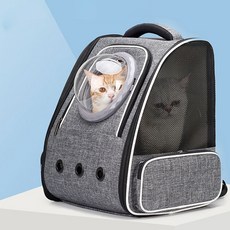 Pet Forever 寵物太空艙外出包, 灰色, 1個