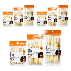 CAMEL 竹製手柄烤肉串 大 50p + 中 50p + 小 50p 組, 3套