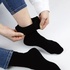 女性舒適無壓迫襪 8雙組 黑色 220mm~245mm