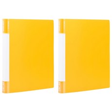 Lan CHYn 連勤牌文具 pp二孔3/4圓型夾 小背寬 lc-9001-2r y, 黃色, 2個