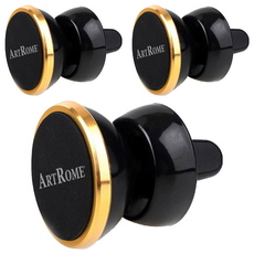 ARTROMEPERUZZI 出風口用 iView 磁吸式智慧型手機支架, 3個, 金色