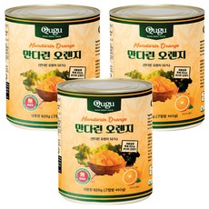 큐구 만다린 오렌지 통조림, 820g, 3개