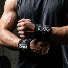 이노이 맥스서포트 헬스 손목보호대, 3세트, 그레이
