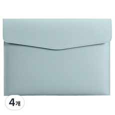 東亞PMS A5文件皮革收納包, 4個, 天藍色