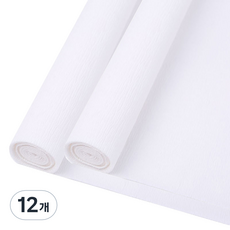 마다꾸미 주름 구김지 27 화이트, 50 x 250 cm, 12개