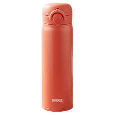 THERMOS 膳魔師 真空不鏽鋼保溫瓶 JNR-503 輕量210g 一鍵開啟, 500ml, 珊瑚橘, 1個