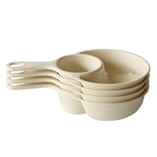 [生活N] 露營手把三格圓盤, 4個