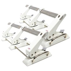 바이하츠 3공 이동펀치 25매 천공BY-3H, 화이트, 2개