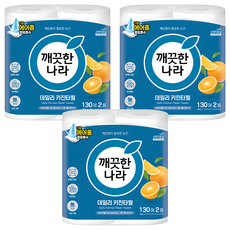 KleanNara 可綠納樂 日常廚房紙巾, 130張, 6捲