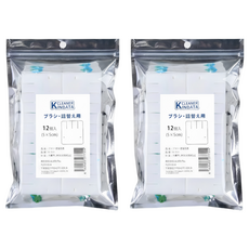 KINBATA 可溶解拋棄式馬桶刷補充包 薰衣草 12個, 白色, 2包