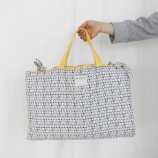 嬰幼兒雙面睡毯組 A款, 小白花款