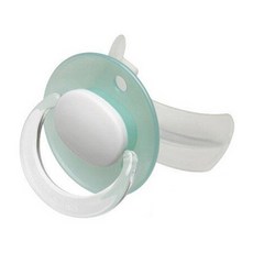 ChuChu 口腔發展安撫咬牙奶嘴 1歲以上, 第3階段  乳牙發展期用, 1個, 透明矽膠