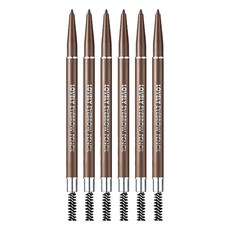 토니모리 러블리 아이브로우 펜슬 0.2g, 5호 블랙브라운, 6개