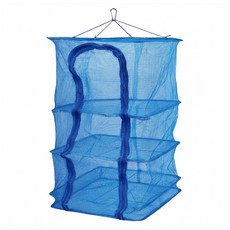 曬碗籃 藍色 不鏽鋼材質 35cm x 35cm x 65cm, 1個, 3層