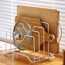 JLIFE 線材4層砧板架, 白色, 1個