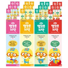 뽀로로 뉴 어린이 치약 혼합과일향 + 파인애플향 + 메론향 + 사과향 세트, 6세트