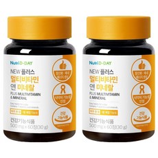 Nutri D-DAY Plus綜合維生素礦物質錠, 60顆, 500mg, 2個
