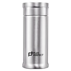 PLUS PERFECT 理想 鈦品味方形保溫杯, 不鏽鋼色, 350ml, 1個