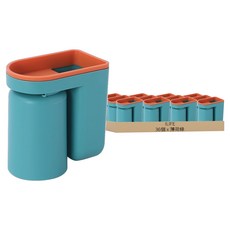 ILIFE 浴室創意撞色漱口杯 薄荷綠 壁掛式漱口杯架, 36個