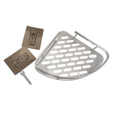 浴室置物架 標準款三角架, 銀色, 1組