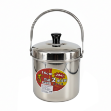 巧晶 二層提鍋 18-8 不鏽鋼, 16cm, 1個