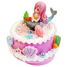 MOMO DESIGN 可愛人魚公主DIY音樂盒, 1個, 混合色