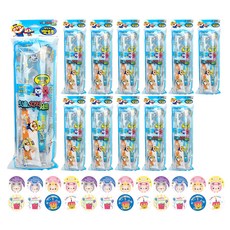 Pororo兒童牙膏4p+牙刷4p隨機發貨+8貼x 2p, 3組